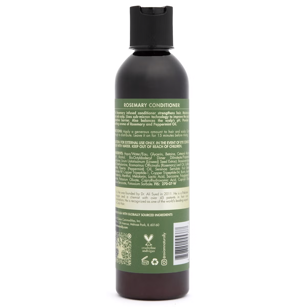 As I Am Rosemary Conditioner for Hair Strengthening & Growth for Natural, Curly & Coily Hair 8 oz
