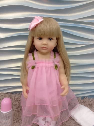 ROSHUAN Reborn Baby Doll Girl 22in – Lifelike, Waterproof, Hand-Painted