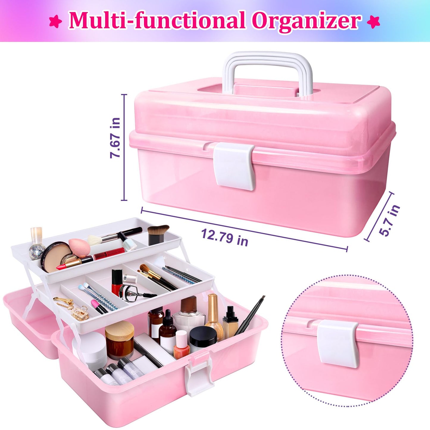 ROSHUKG 14500 Rubber Bands Kit – Colorful Craft Set with 3-Layer Storage