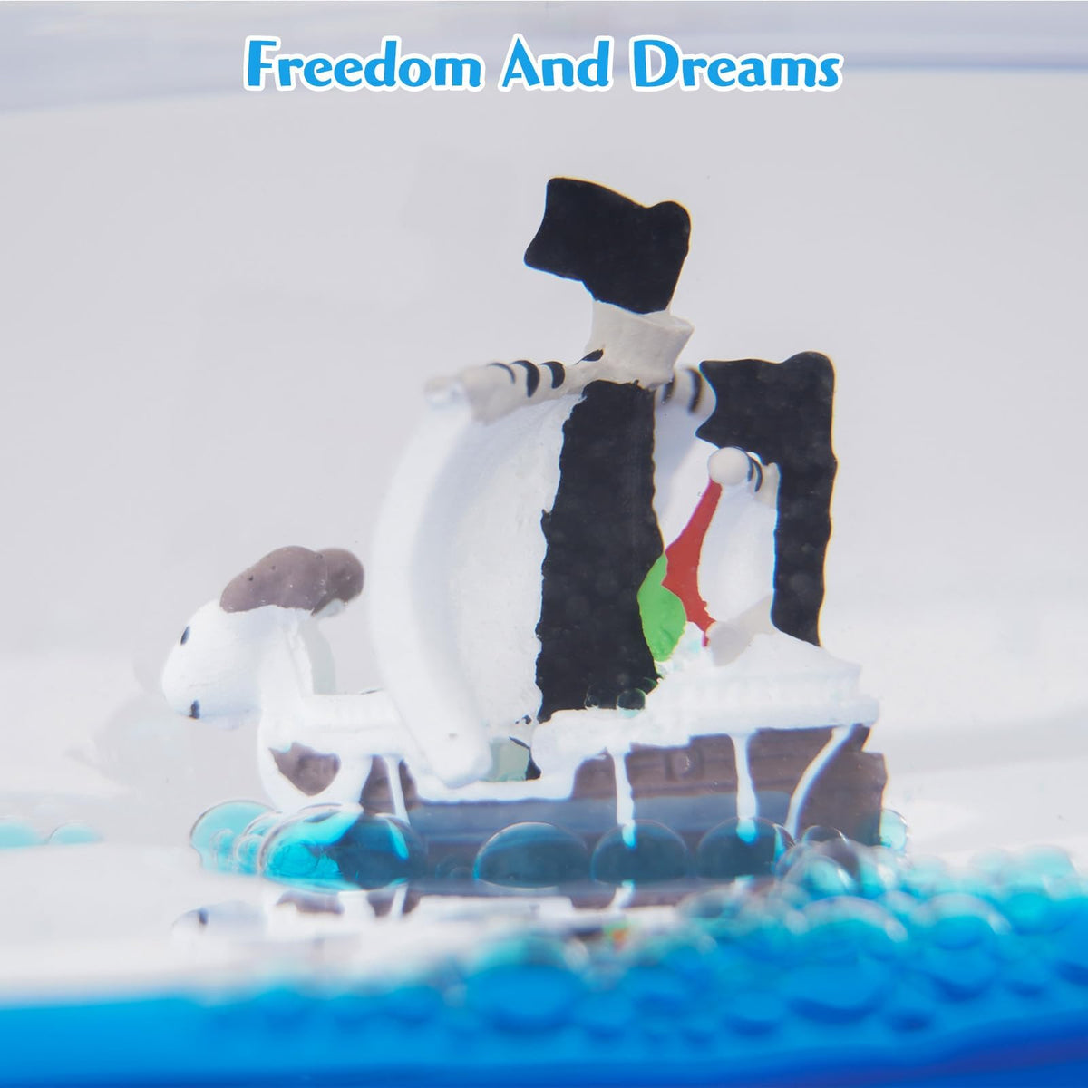 ROSSOM Unsinkable Going Merry Drift Bottle – Pirate Ship Desk Decor