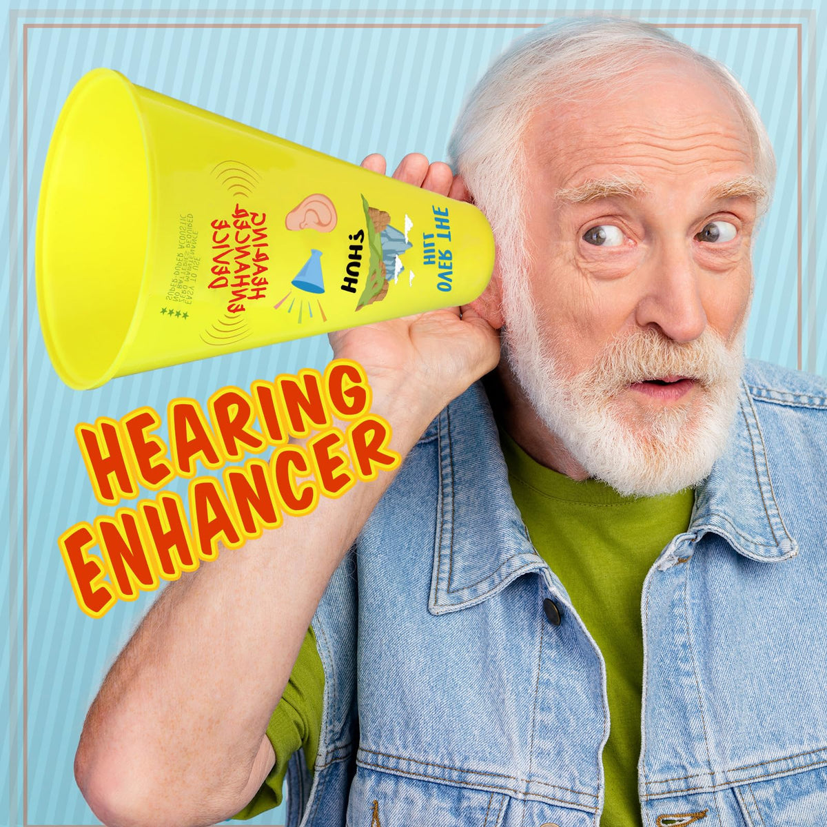 Rotatingpals Over the Hill Hearing Booster – Funny Gag Gift for Milestone Birthdays