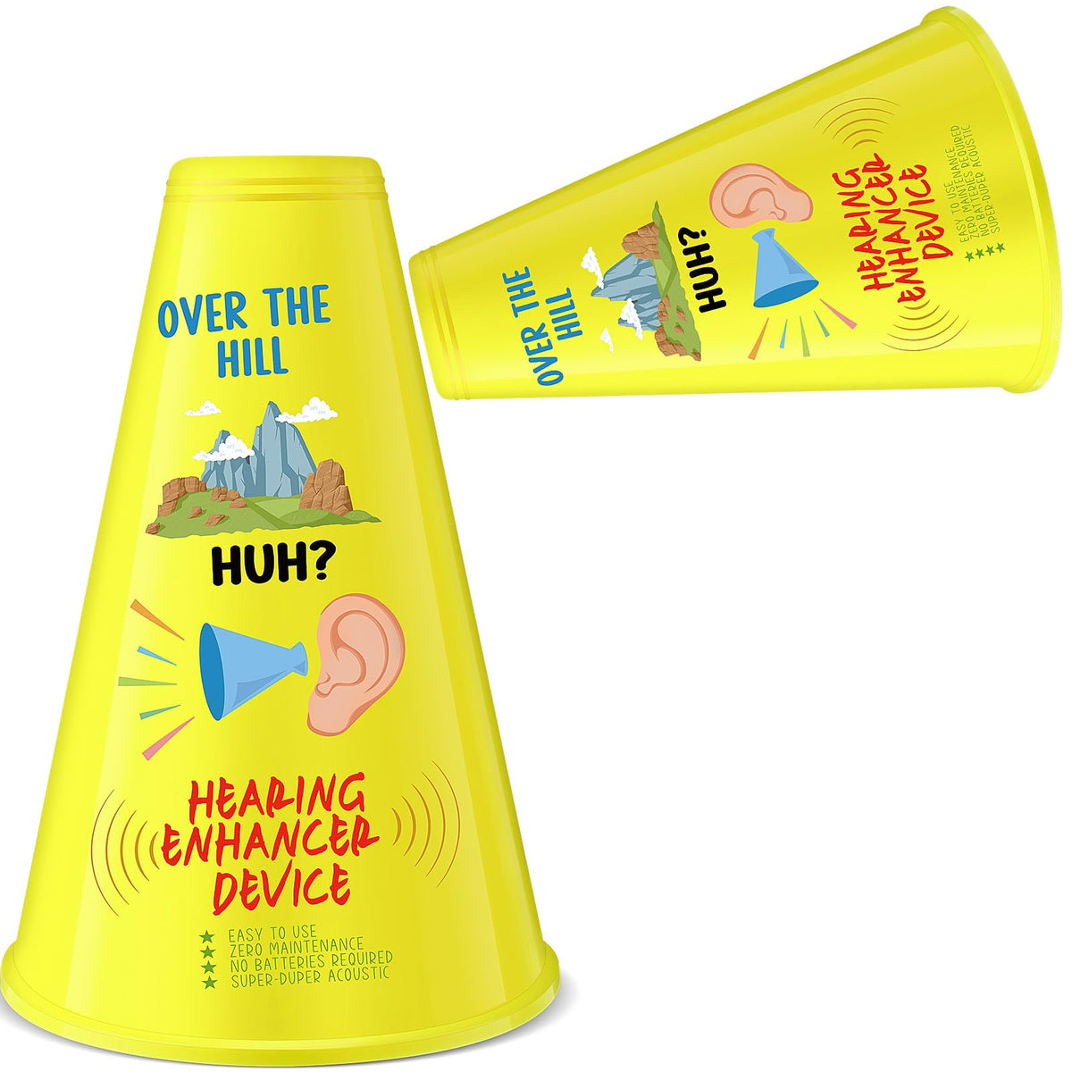 Rotatingpals Over the Hill Hearing Booster – Funny Gag Gift for Milestone Birthdays