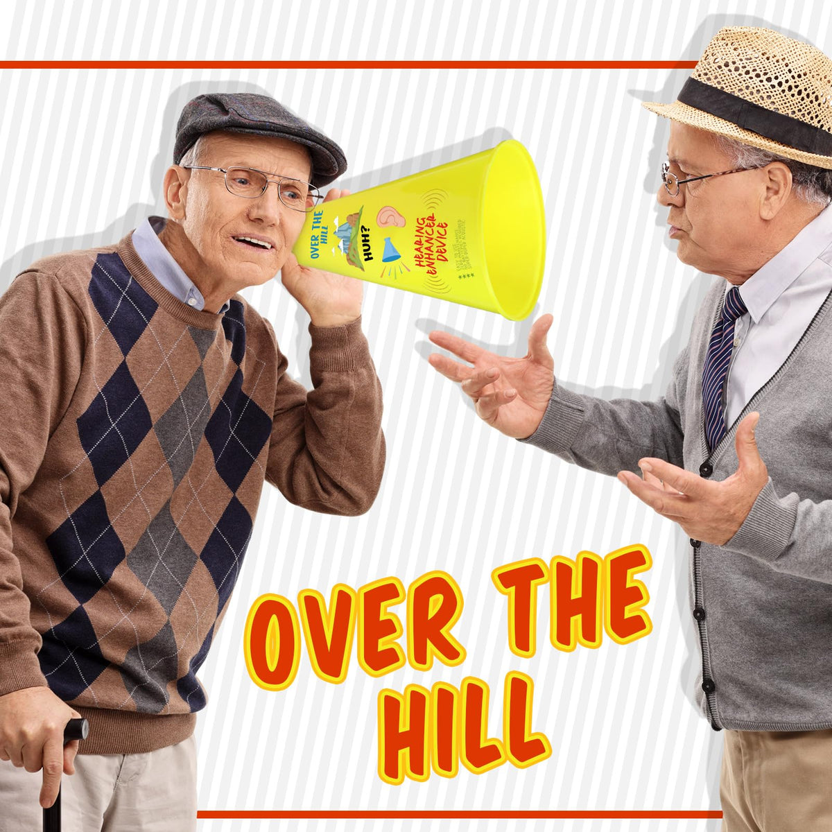 Rotatingpals Over the Hill Hearing Booster – Funny Gag Gift for Milestone Birthdays