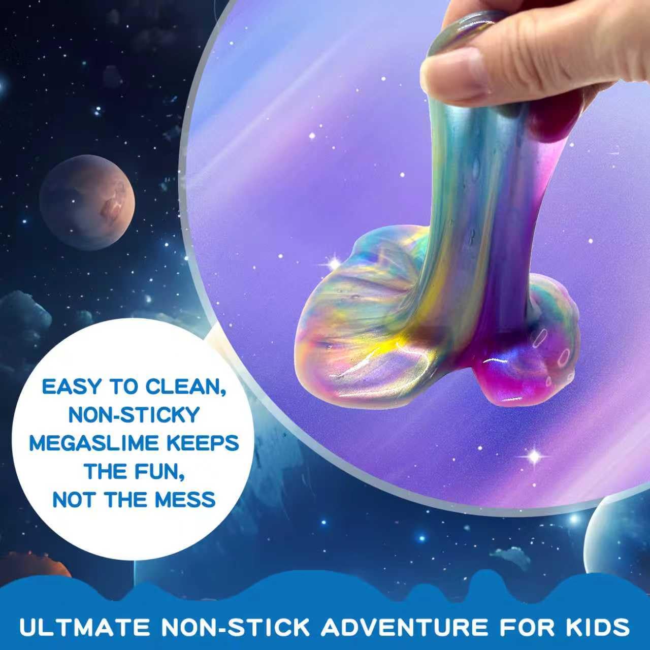 Roujiamo Galaxy Slime — 48 Pack Non-Sticky Slime Party Favors for Kids & Adults