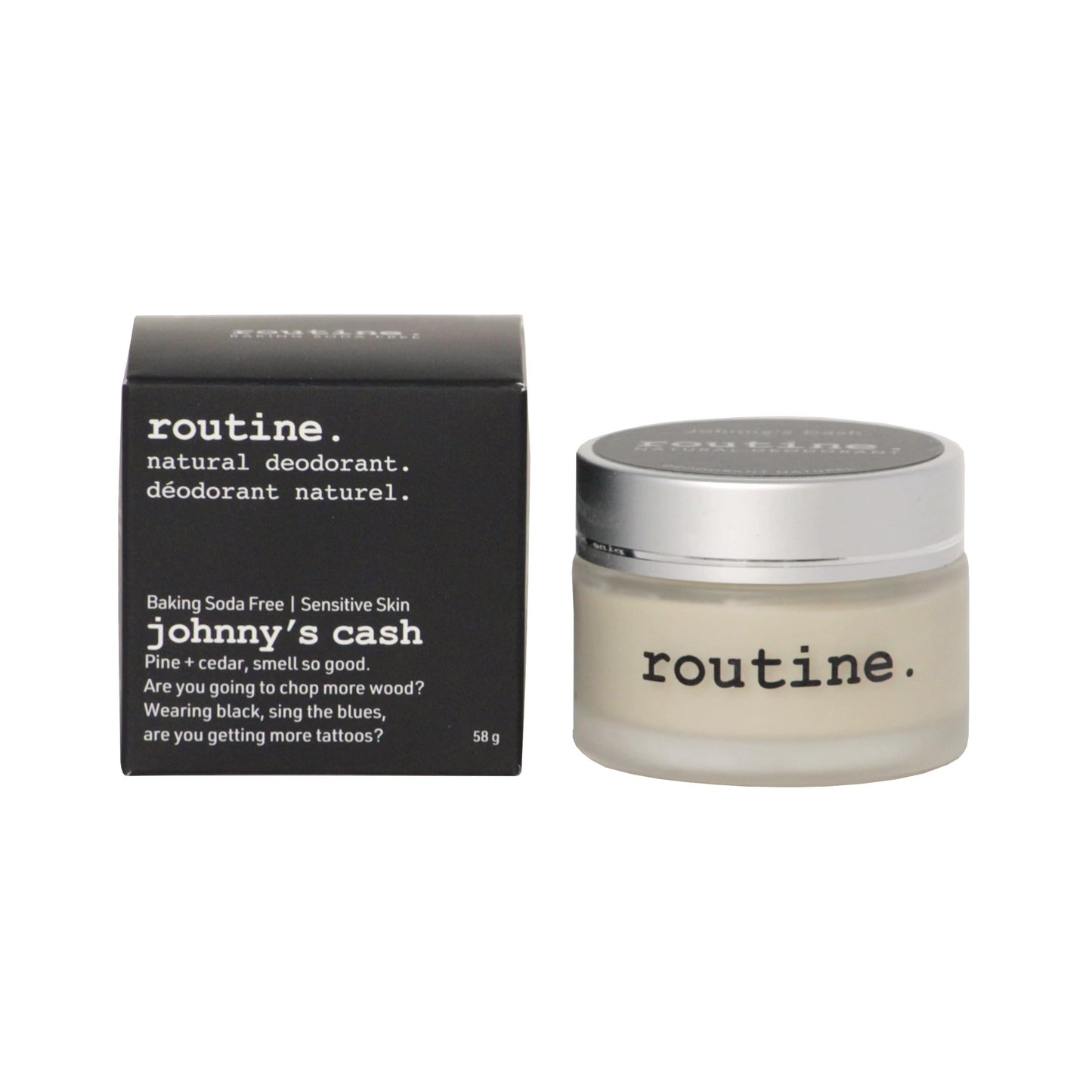 Routine Natural Aluminum-Free Deodorant Cream – Cedarwood, Pine, Bergamot & Patchouli (2 oz)