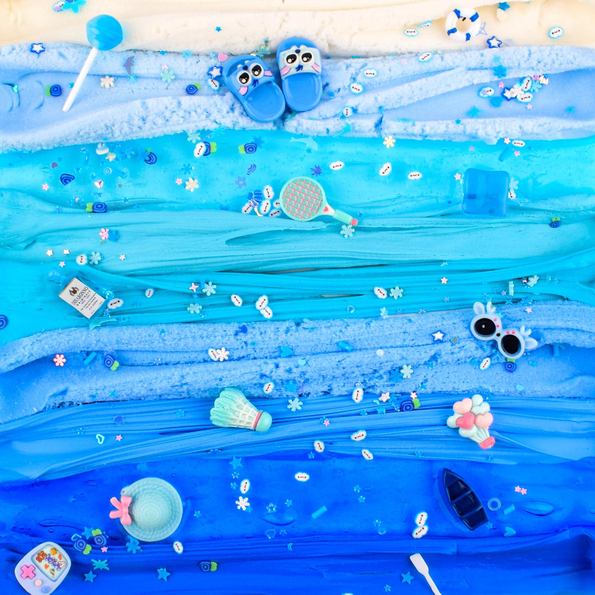 Rowecvce 6 Pack Slimes Kit – Blue Butter, Cloud & Crystal Clear Slimes for Kids
