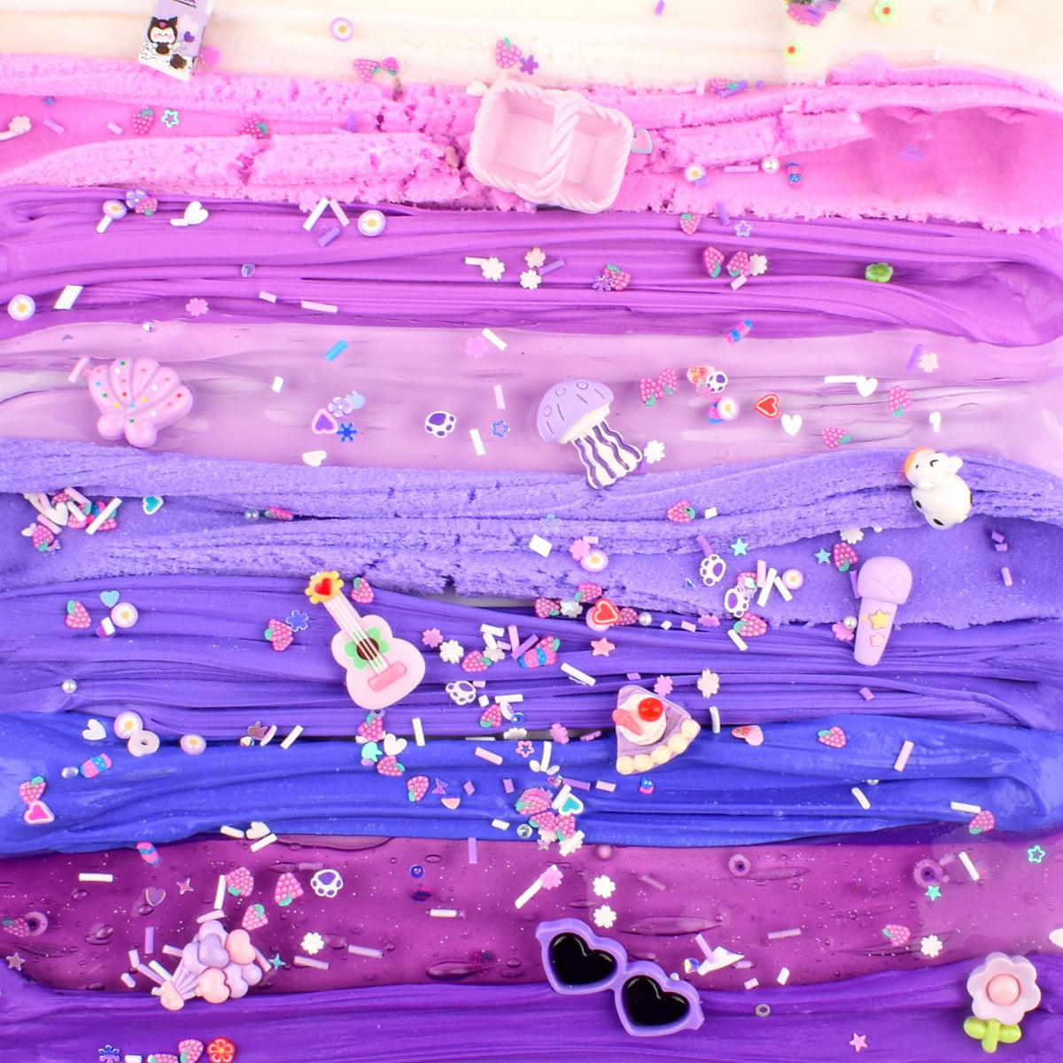 Rowecvce 6 Pack Slime Kit – Purple Dream, Cloud Butter & Clear Slime | Party Favors & Gifts
