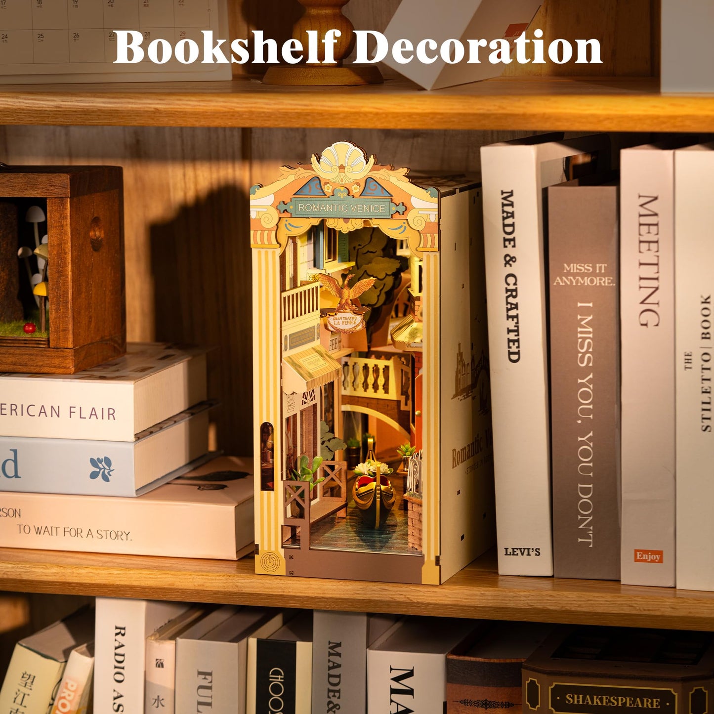Rowood Book Nook Kit – Venice-Inspired DIY Miniature with LED Lights