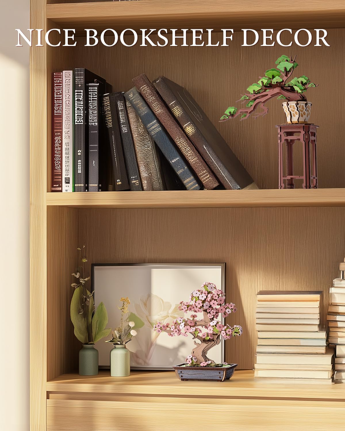 Rowood 3D Sakura Bonsai Puzzle for Adults – Eco-Friendly Cherry Blossom DIY Kit