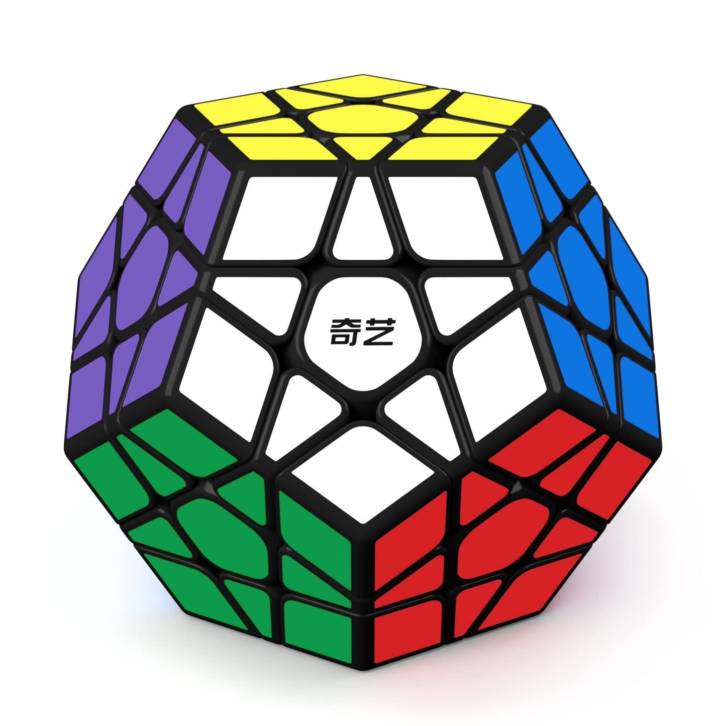 Roxenda Megaminx Cube – 3x3x3 Pentagonal Speed Cube, Dodecahedron Puzzle (Black)