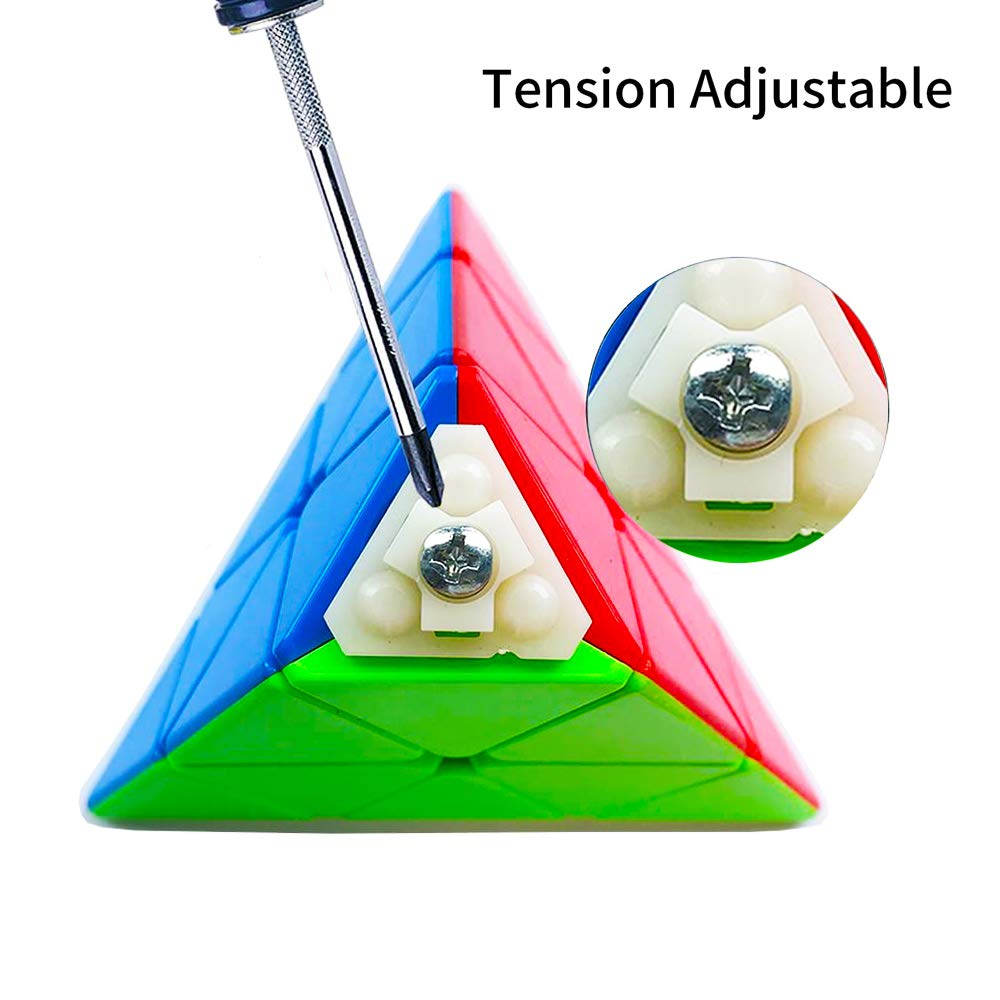 Roxenda Pyramid Speed Cube 3x3x3 – Stickerless Triangle Puzzle