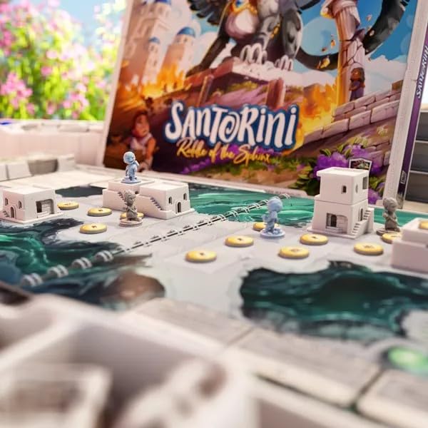 Santorini: Riddle of the Sphinx — Cooperative Expansion by Roxley | Ages 8+ | 20 Minutes