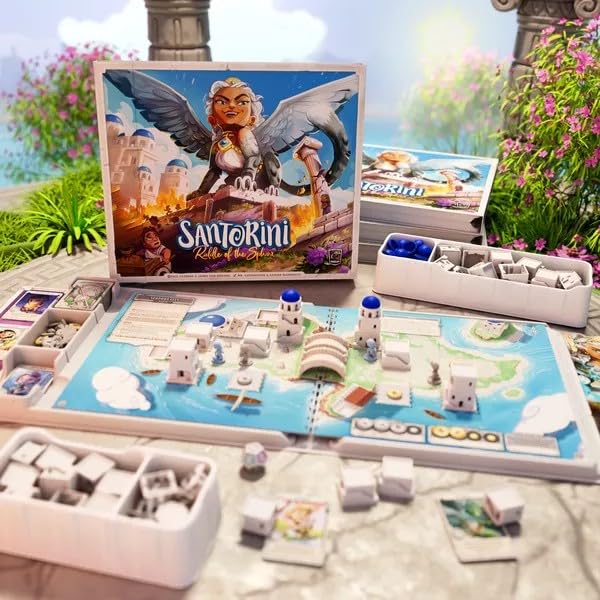 Santorini: Riddle of the Sphinx — Cooperative Expansion by Roxley | Ages 8+ | 20 Minutes
