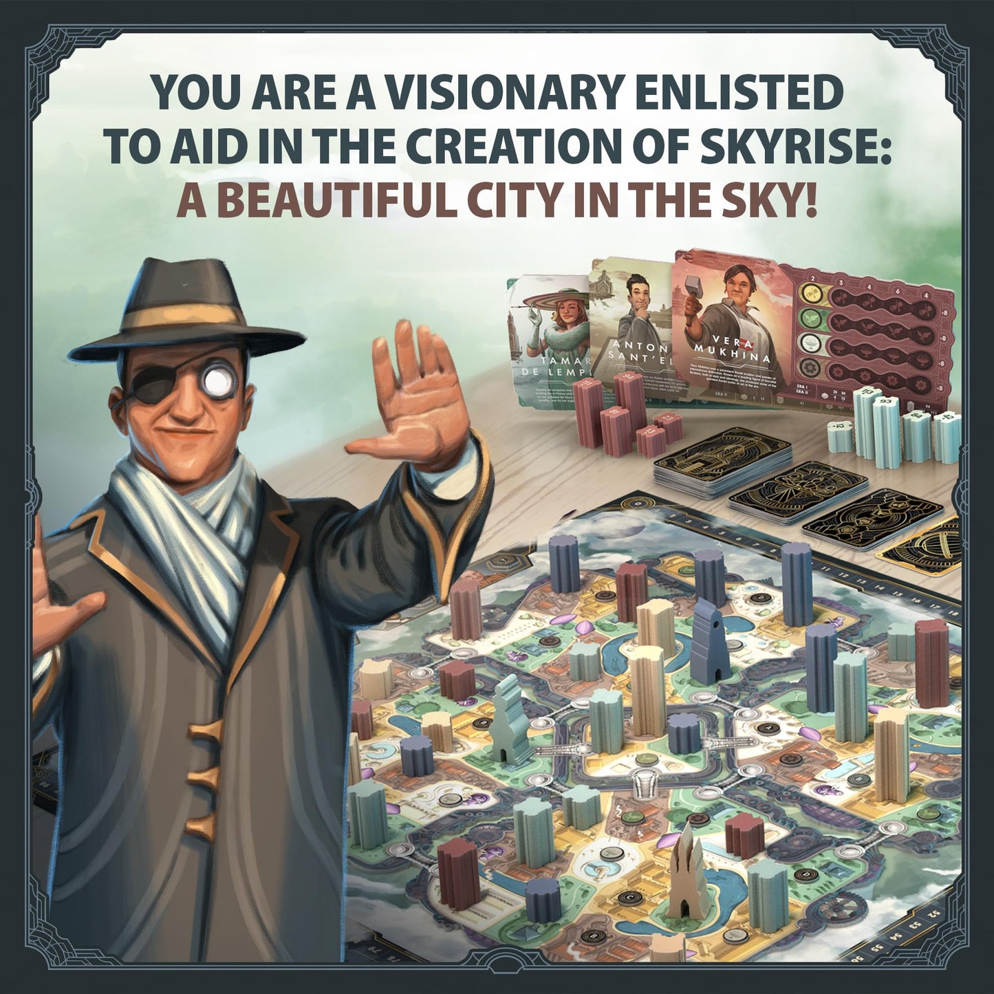 Roxley Games Skyrise – A Game of Auctioning and Artistic Egos | Ages 14+ | 30–75 Minutes