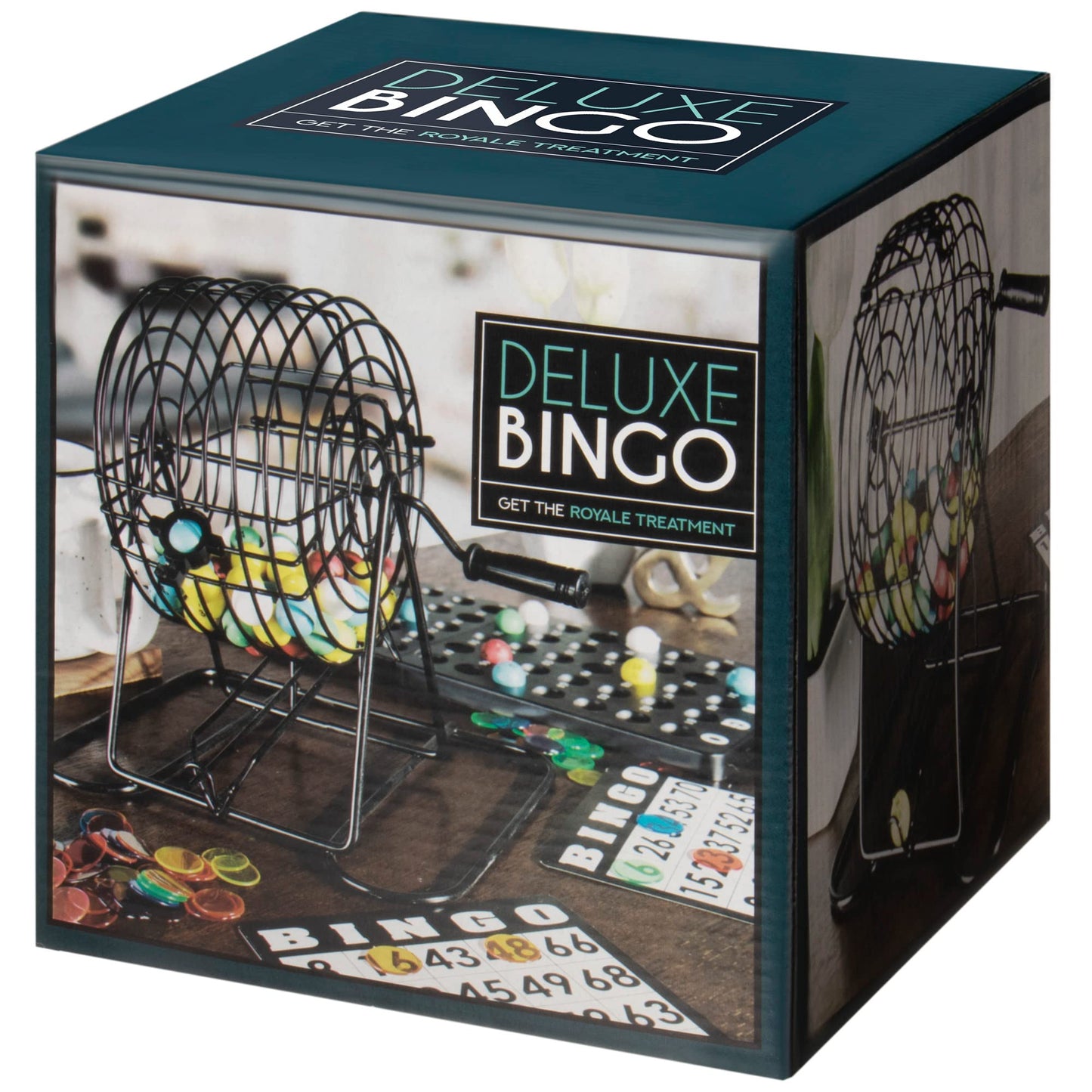 Royal Bingo Supplies Deluxe Bingo Game Set – 50 Cards, 300 Chips, 75 Jumbo Balls
