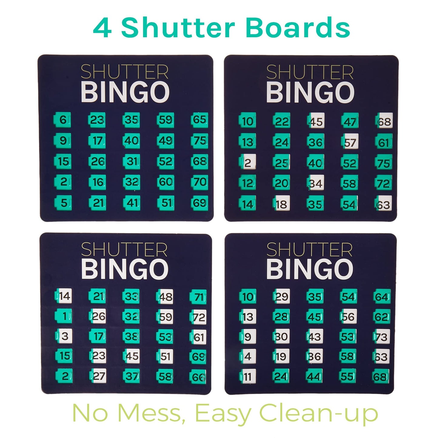 Royal Bingo Supplies Deluxe Shutter Slide Bingo Set – Metal Cage, 75 Balls & Sliding Cards