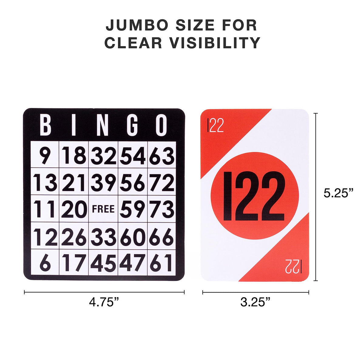 Royal Bingo Supplies Deluxe Bingo Game Set for Adults, Seniors & Family – 1000 Chips, 100 Cards, Jumbo Calling Cards