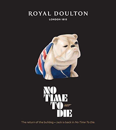 Royal Doulton James Bond 007 Jack the Bulldog Porcelain Figurine - No Time to Die Edition
