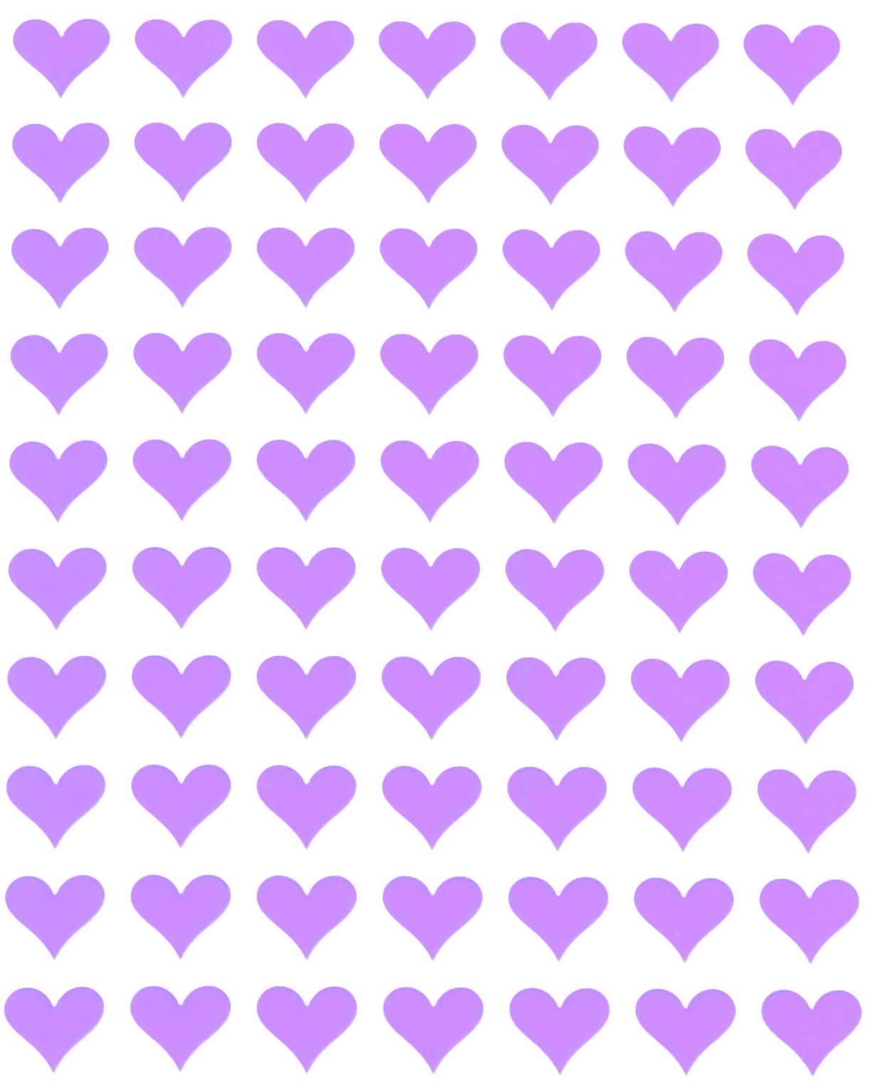 Royal Green 13mm Pastel Purple Valentine Heart Stickers – 350 Pack | Easy Peel & Stick