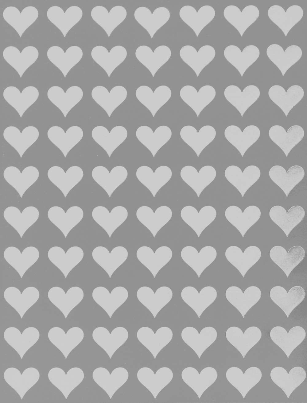 Royal Green 13mm White Valentine Heart Stickers – 350 Pack, Easy Peel & Stick