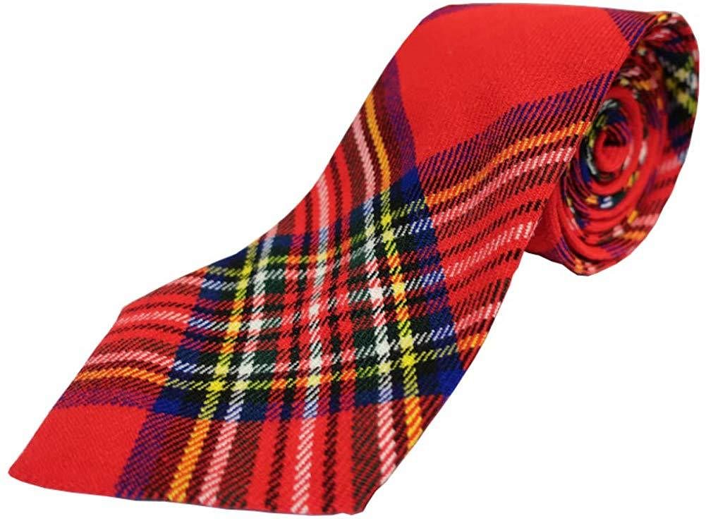 Royal Stewart Men's Traditional Scottish Acrylic Wool Tartan Tie