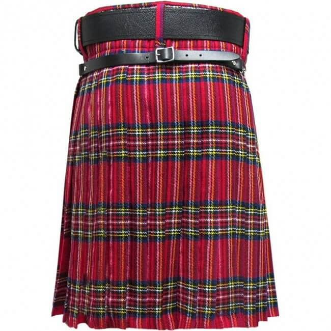 Royal Stewart Traditional Highland Tartan Scottish Men's Kilt Outfit Set