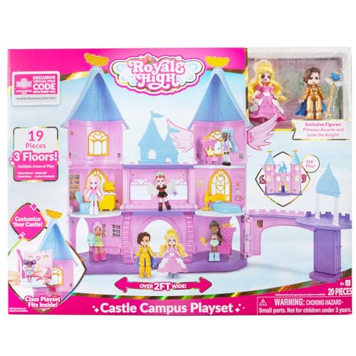 Royale High Castle Campus Playset – Exclusive Dolls & 360° Play in 3 Floors