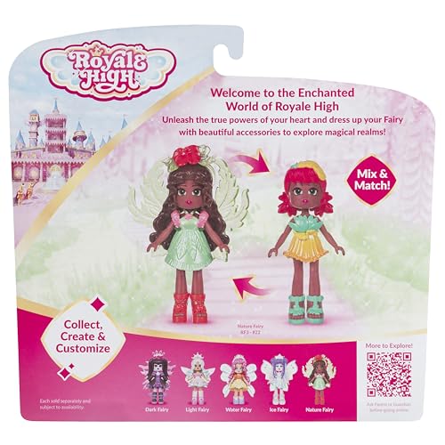 Royale High 3-Inch Nature Fairy Fashion Doll — 9 Accessories + Virtual Item Code (Series 2)