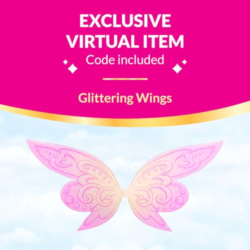 Royale High Light Fairy Doll - 3-inch Figure with 9 Fashion Accessories + Virtual Item Code - Series 2