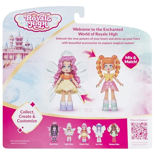 Royale High 3 Inch Water Fairy Doll – 9 Fashion Accessories + Virtual Item Code (Series 2)