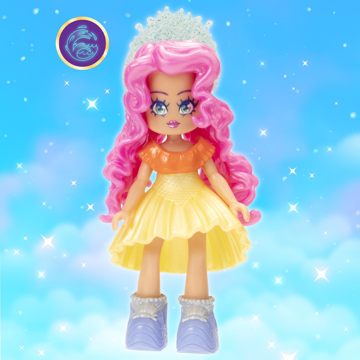 Royale High 3 Inch Water Fairy Doll – 9 Fashion Accessories + Virtual Item Code (Series 2)