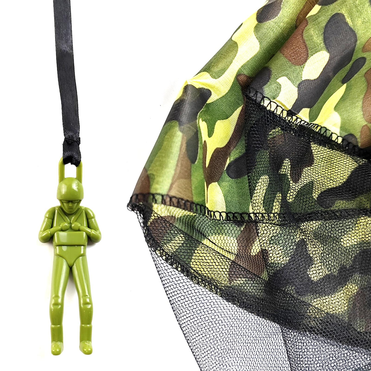 ROYHOO 6PCS Army Camo Parachute Toys - Hand Throwing Outdoor Game for Kids 3-16