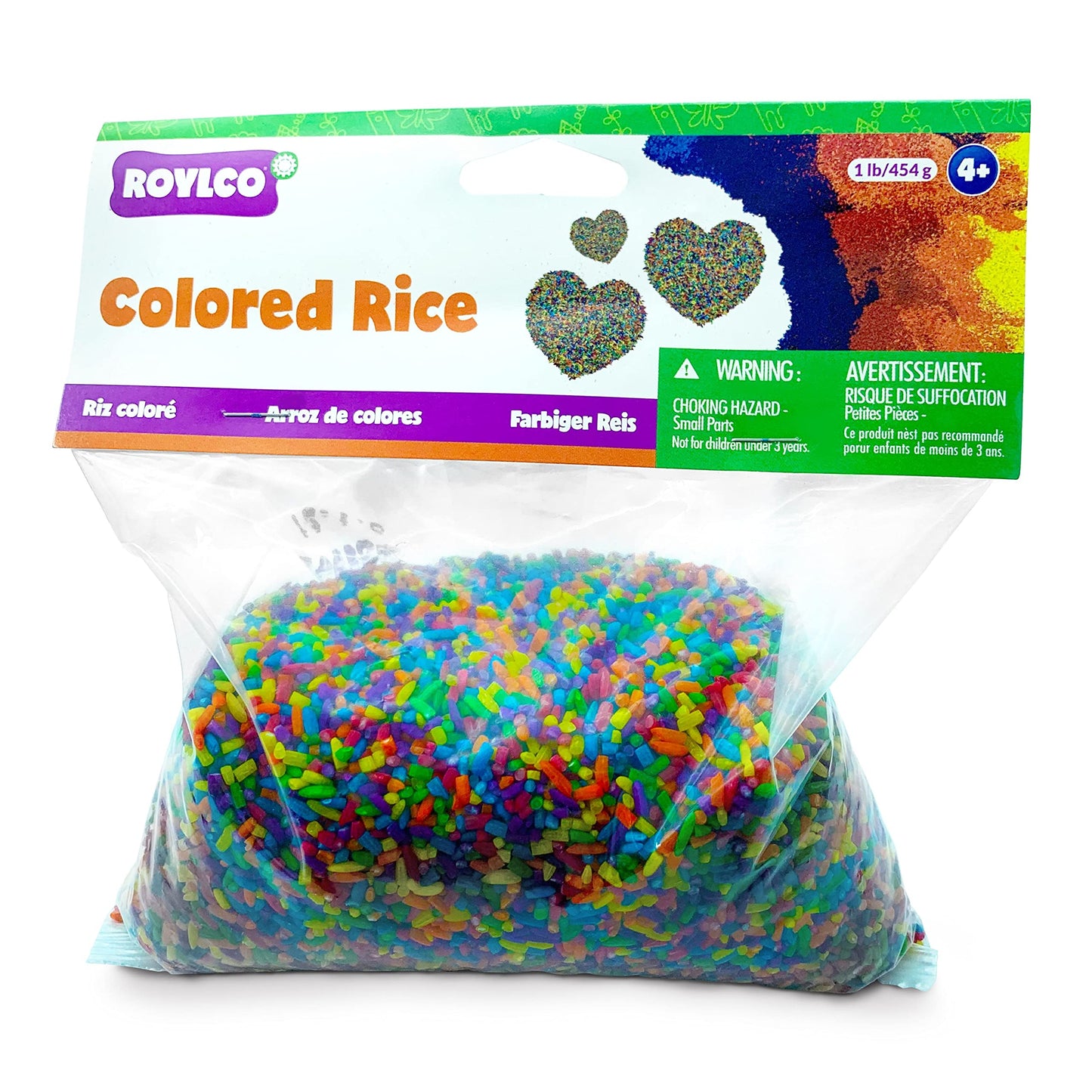 Roylco Colored Rice, 1 Lb Box | Non-Toxic Arts & Crafts for All Ages