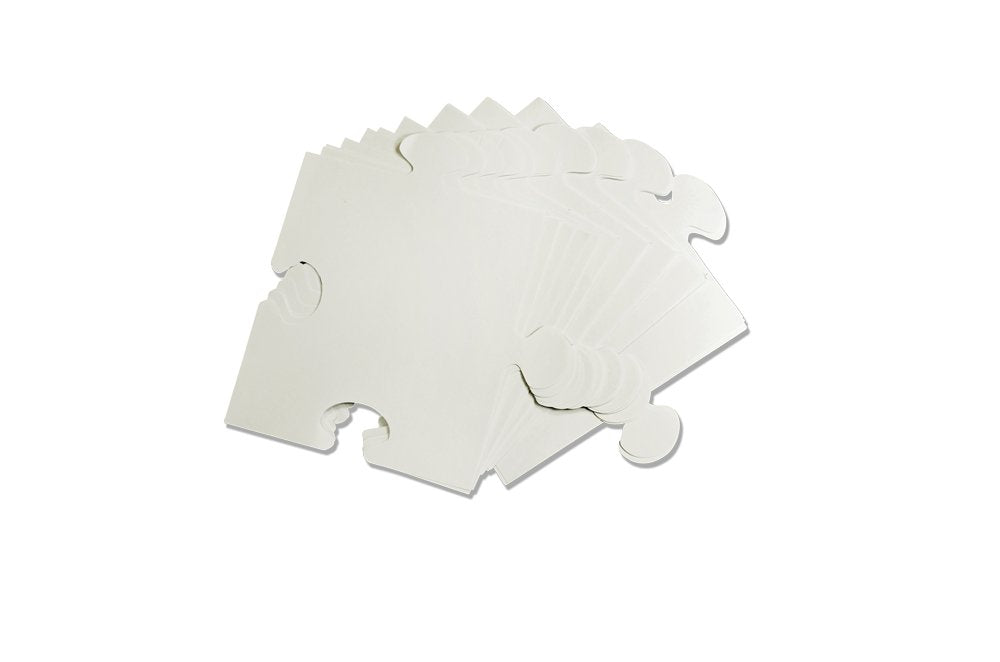 Roylco We Fit Together Puzzle Pieces – Blank Write-On 30-Piece Puzzle Kit for Classrooms & Crafts