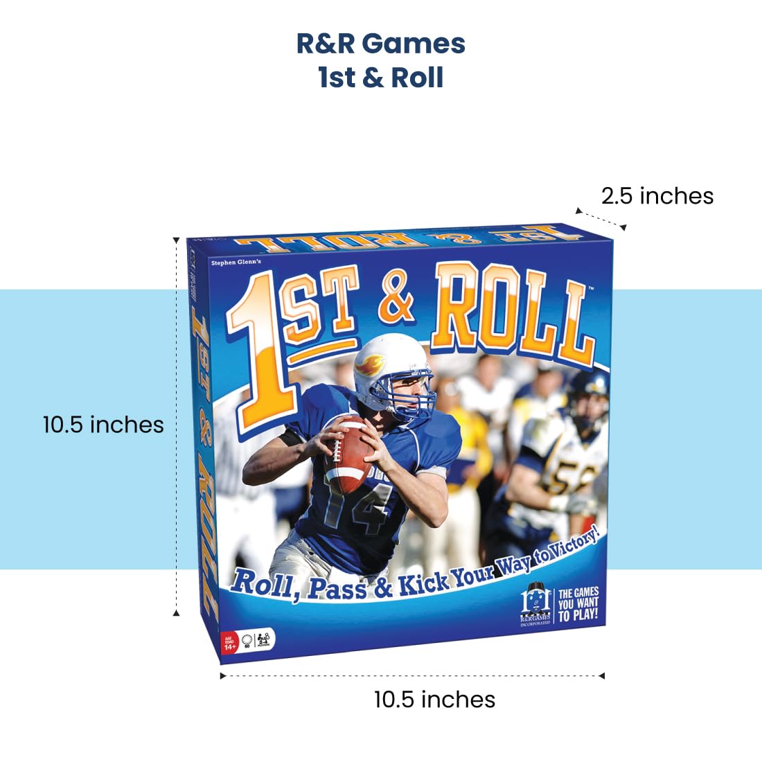 R&R Games 1st & Roll Football Board Game – Family Night