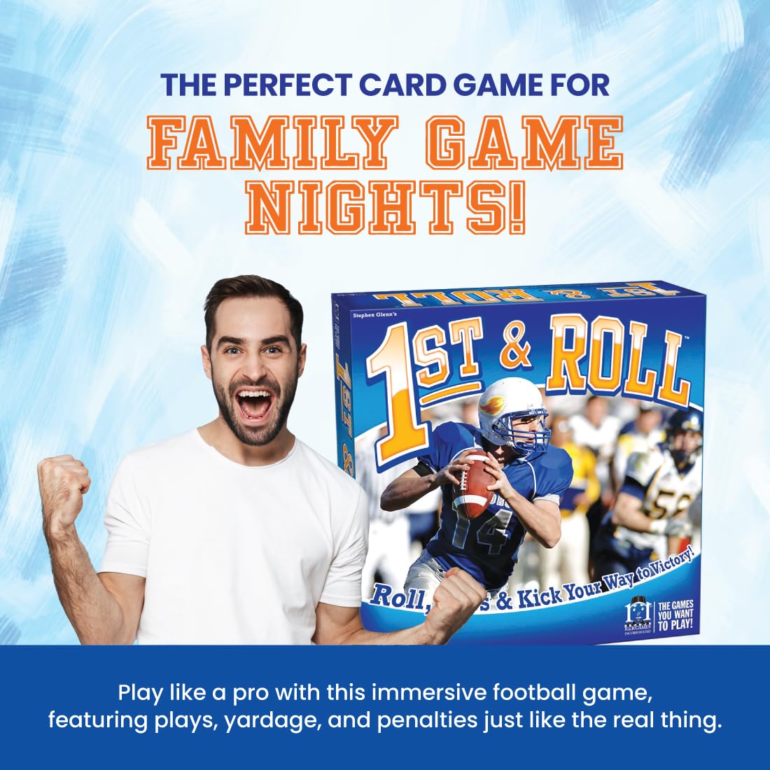 R&R Games 1st & Roll Football Board Game – Family Night