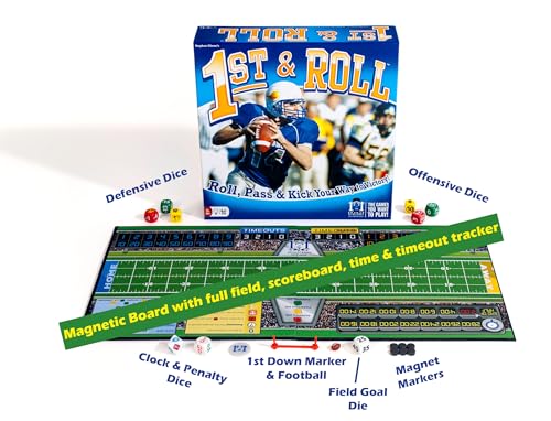 R&R Games 1st & Roll Football Board Game – Family Night