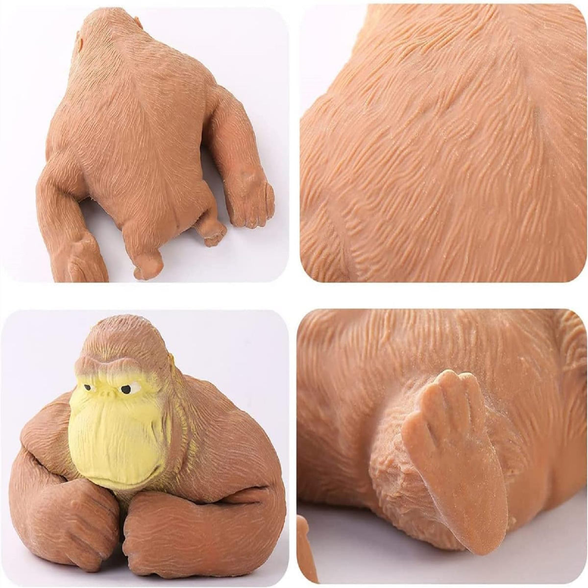 RRSDJJ Squeeze Toy – Squishy Monkey, Stretchy Glue-Sand Gorilla (Medium Edition)
