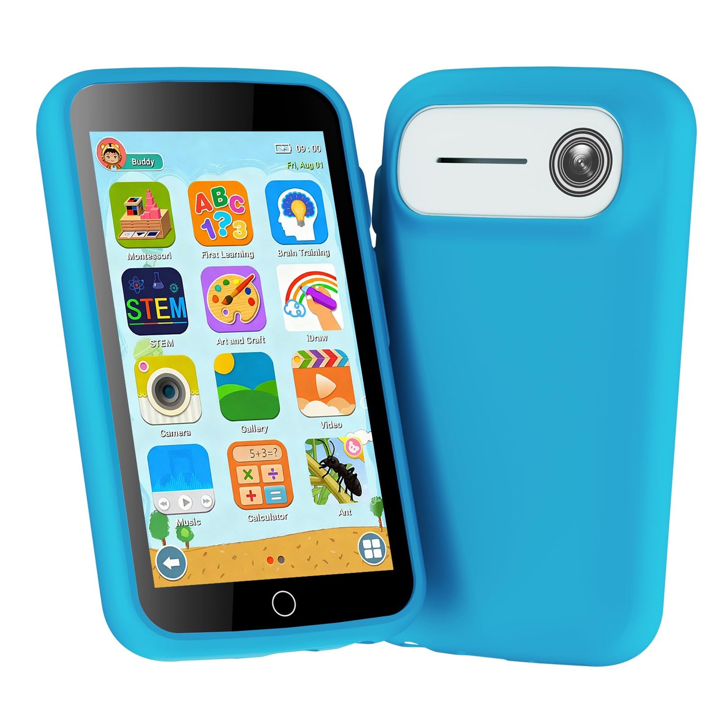 Rseaay Kids Phone — 220+ Educational Games, 3.97-Inch Touchscreen, 5MP Camera, Offline & Parental Controls
