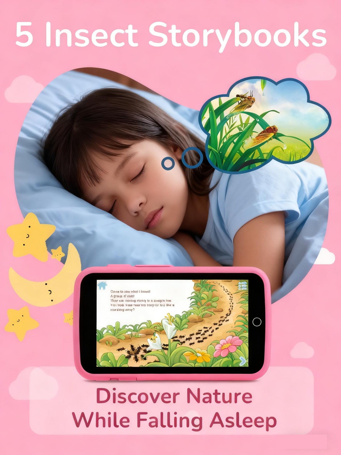 Rseaay Kids Phone: 220+ Educational Games, 3.97-inch Screen, 5MP Camera, No SIM/Wi-Fi, Parental Controls