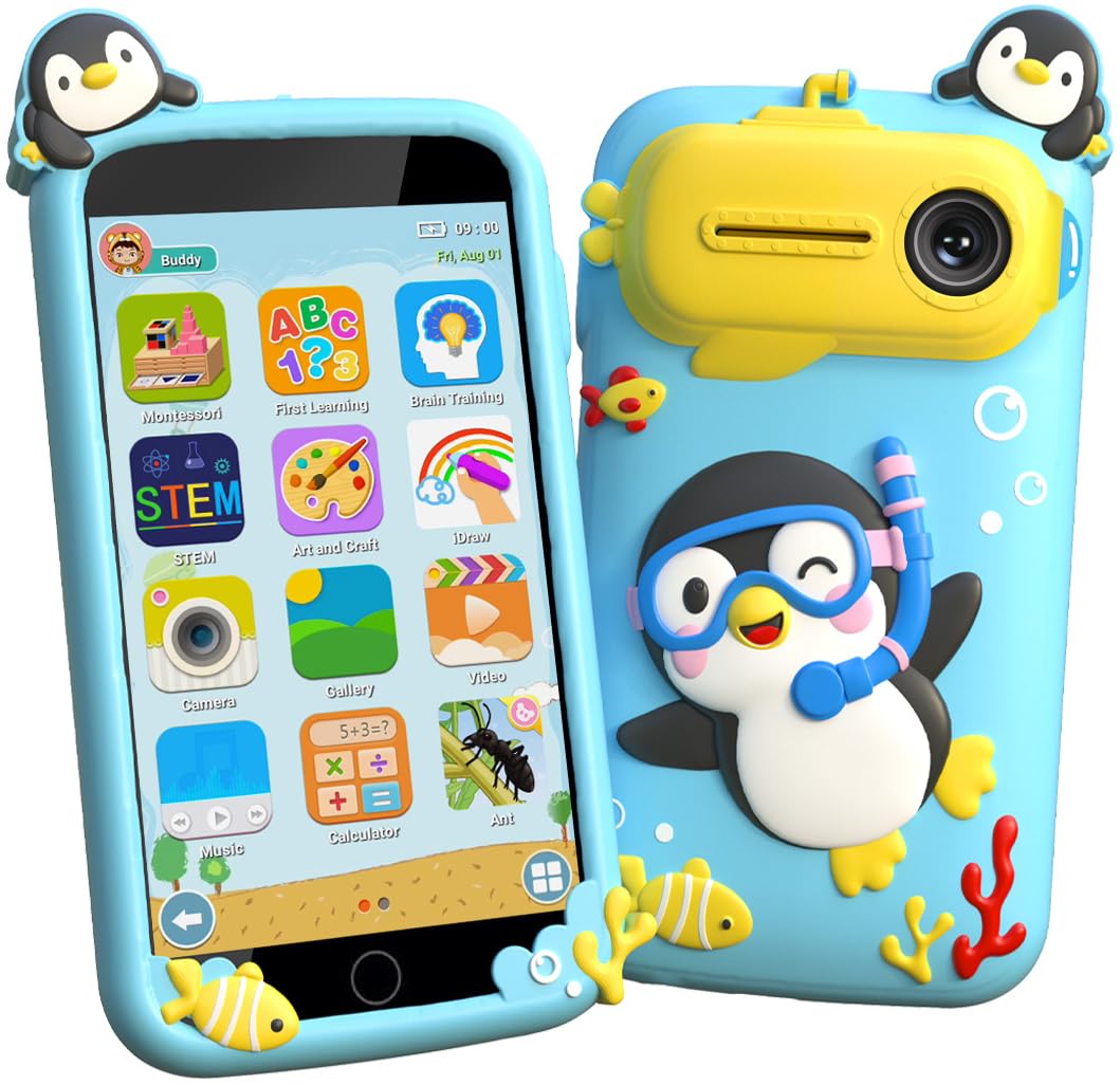 Rseaay Kids Smart Phone – 220+ Games, 3.97in Screen, 5MP Camera, Parental Control