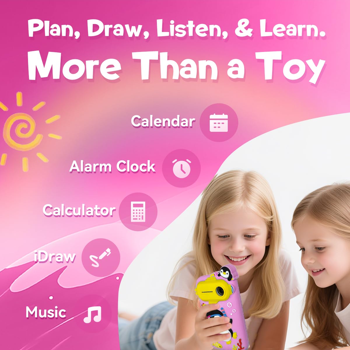 Rseaay Kids Smart Phone - 3.97-inch touchscreen, 220+ learning games & parental controls
