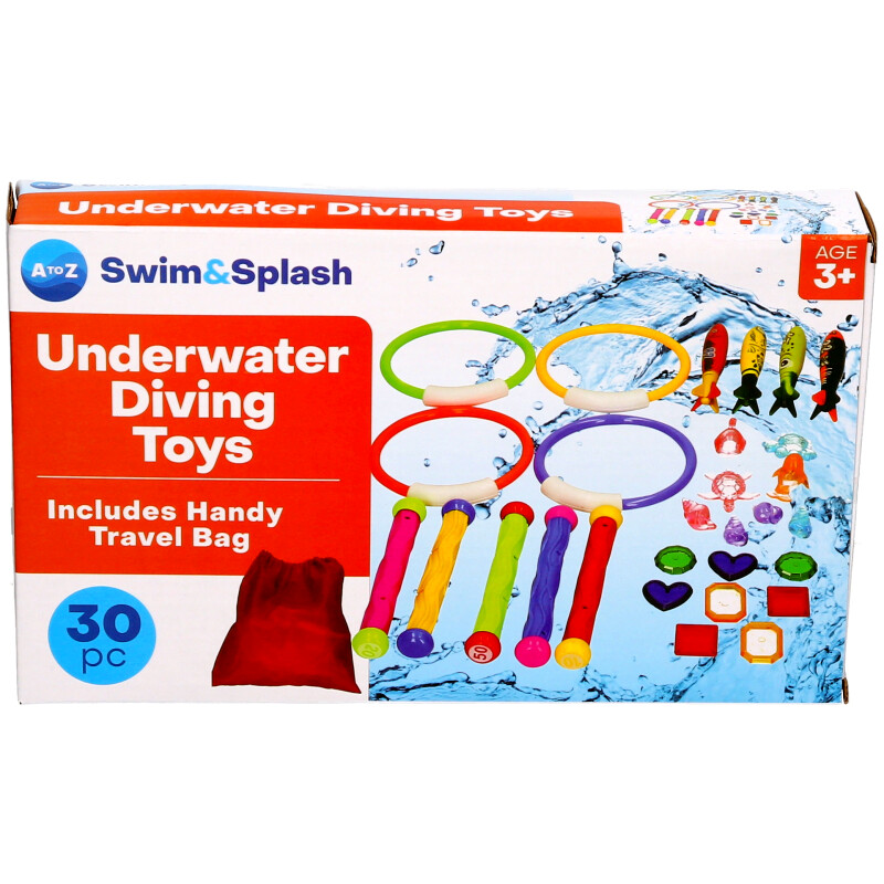 30 Piece Diving Toys Set – Underwater Pool Diving Game for Kids