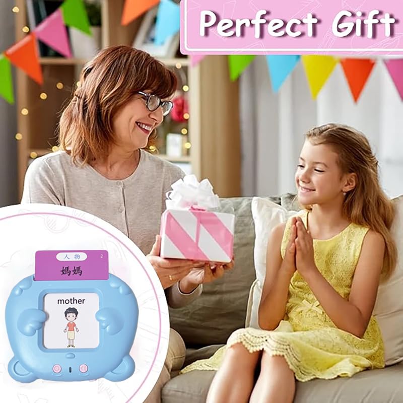 RT&BS Cantonese Mandarin English Talking Flash Cards – Bilingual Learning Toy for Kids