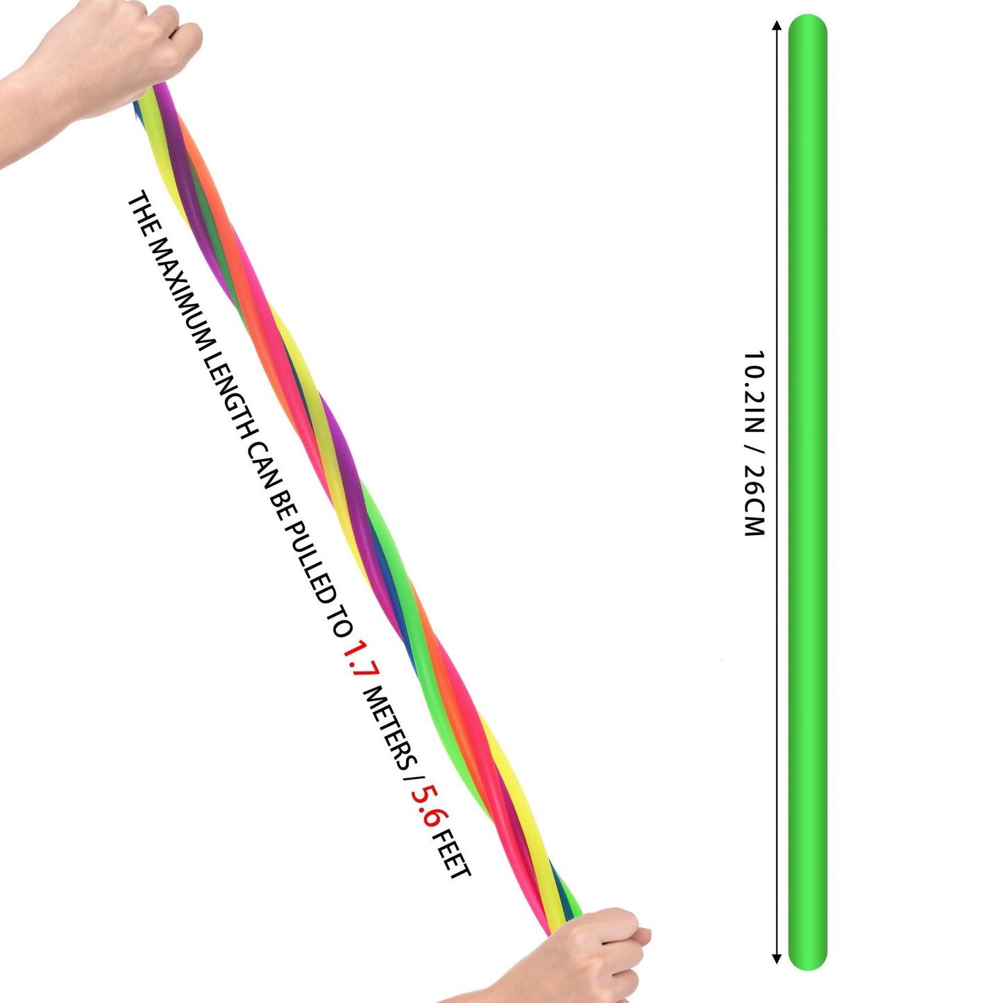 Rtinsd Small Stretchy String Noodles – 30 Pack Sensory Fidget Toys for School & Home