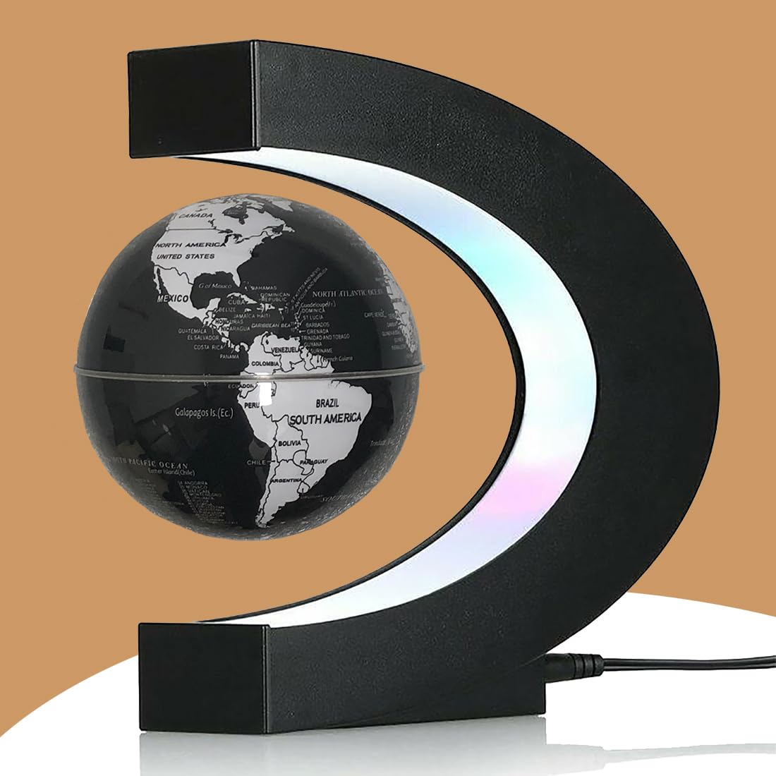 RTOSY Magnetic Levitation Floating Globe with LED Light – Desk Decor & Gifts