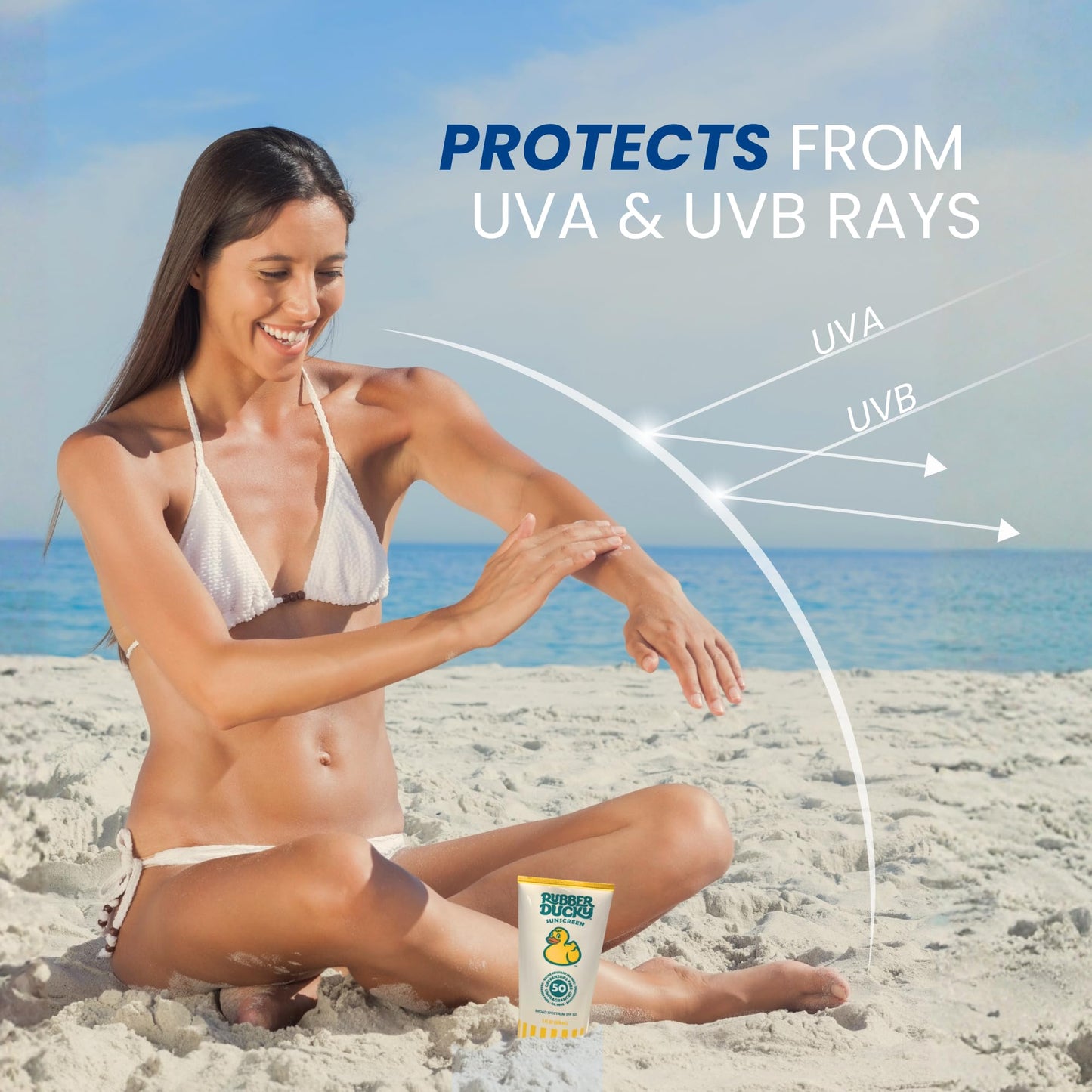 Rubber Ducky Vitamin E Sunscreen SPF 50 | Water-Resistant Face & Body (2pcs., 5oz)