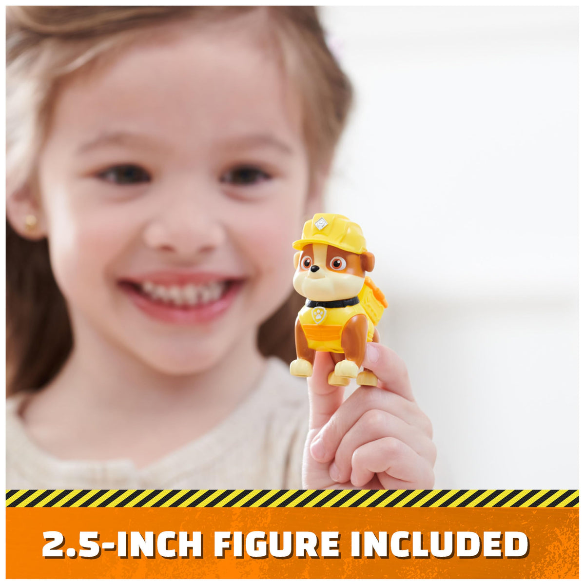 Rubble & Crew Bark Yard Deluxe Bulldozer Toy with Lights & Sounds | Rubble Figure Included
