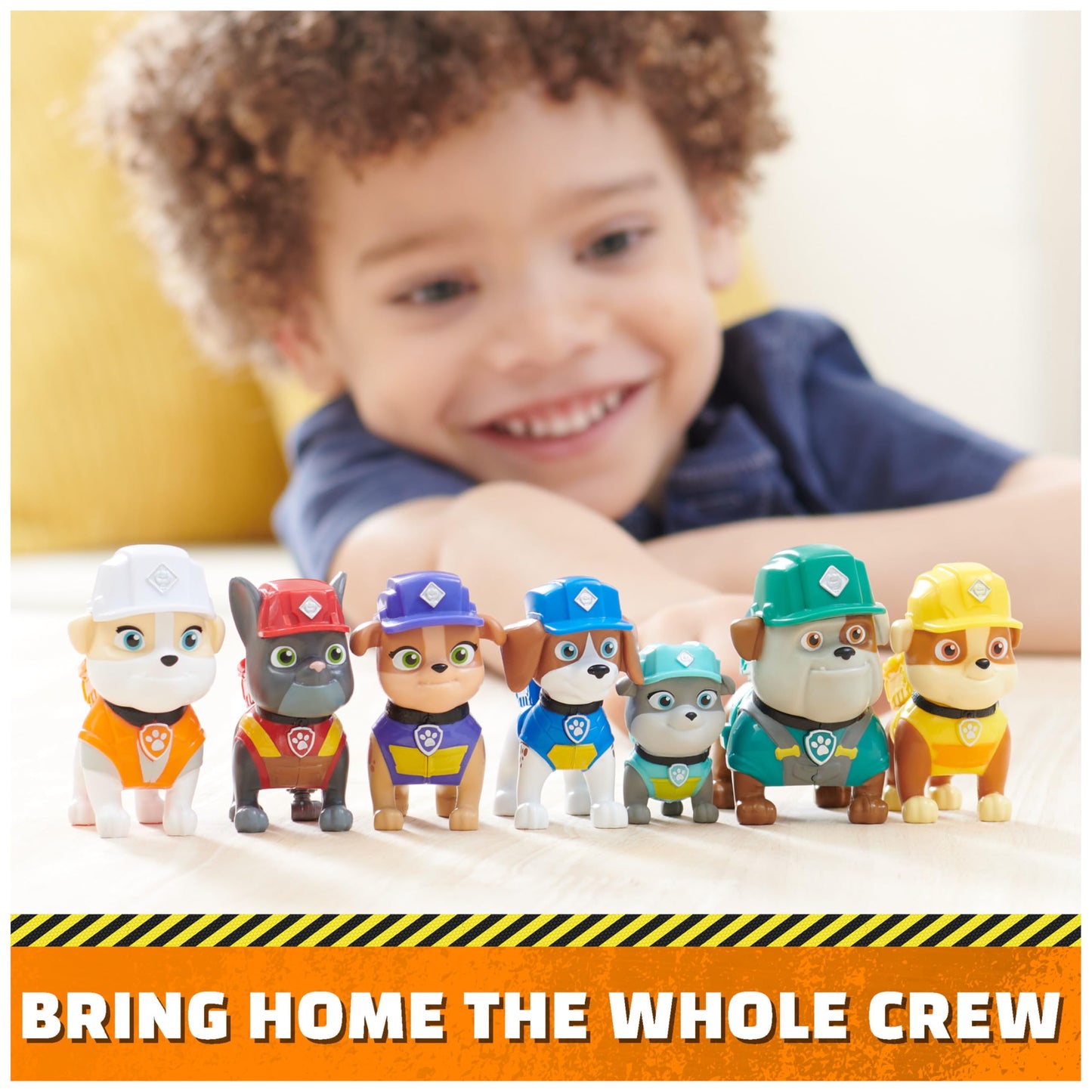 Rubble & Crew Gift Pack: 7 Collectible Toy Figures for Kids Aged 3+
