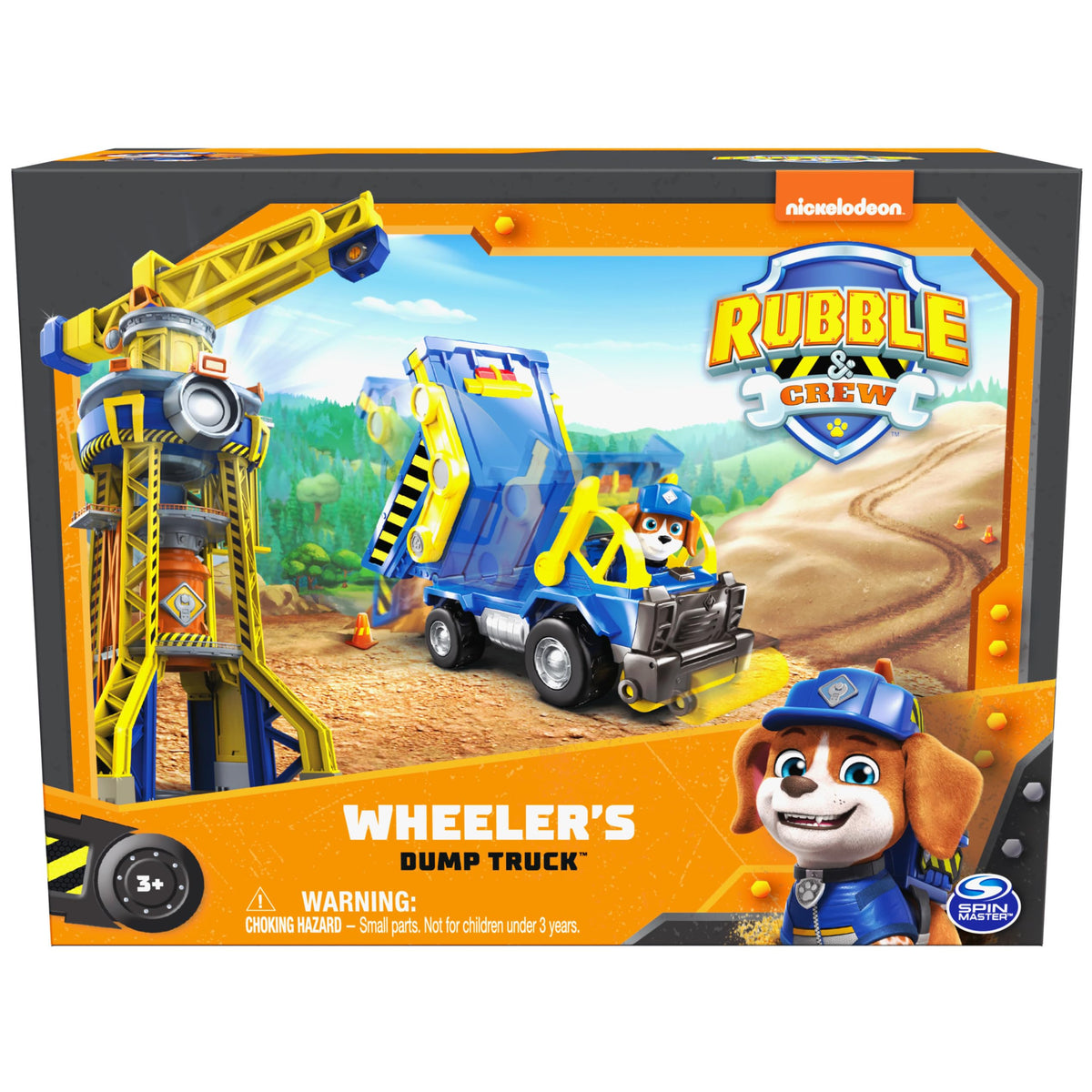 Rubble & Crew Wheeler’s Dump Truck Toy — Movable Parts & Action Figure for Ages 3+
